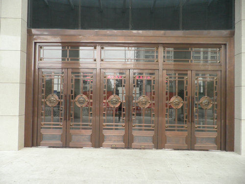 玻璃铜门19