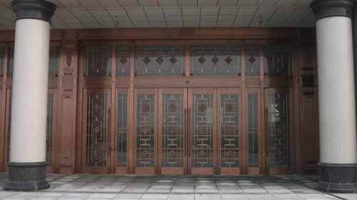 玻璃铜门33
